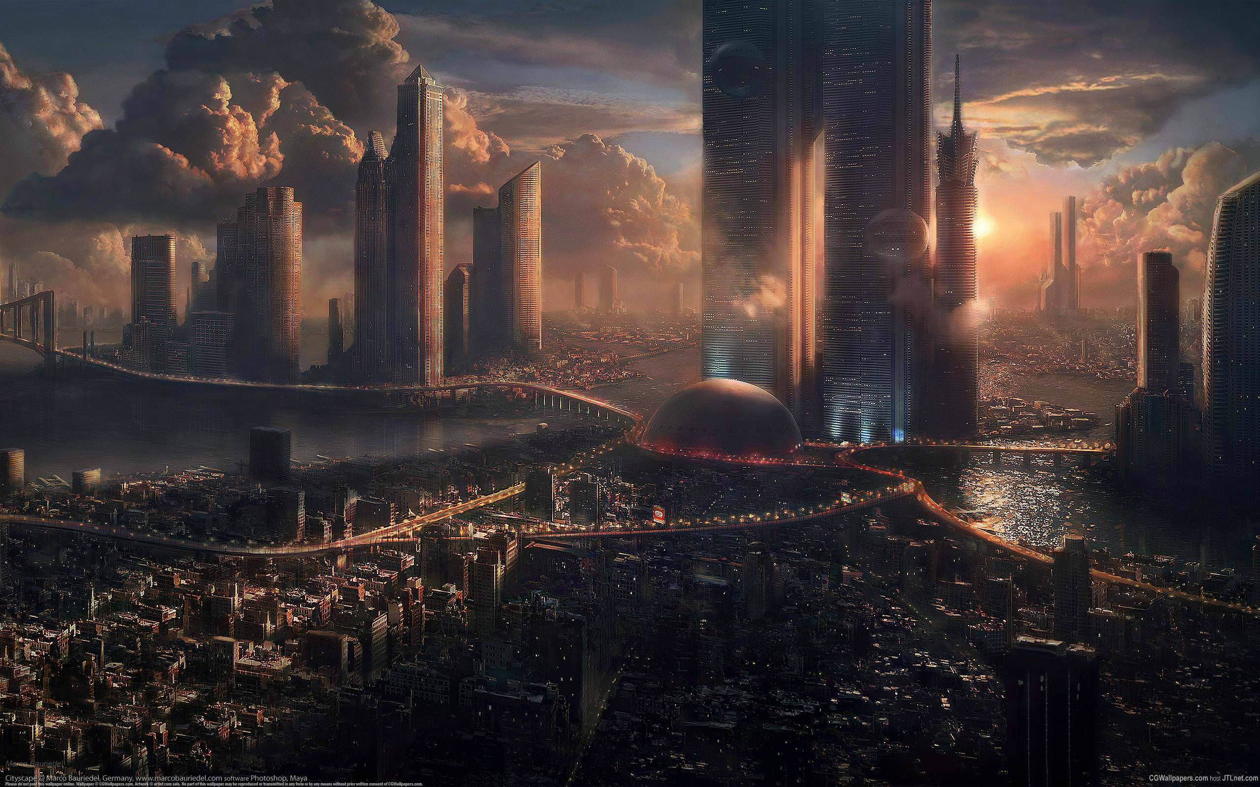 Future Space City Wallpaper Free Future Space City Background