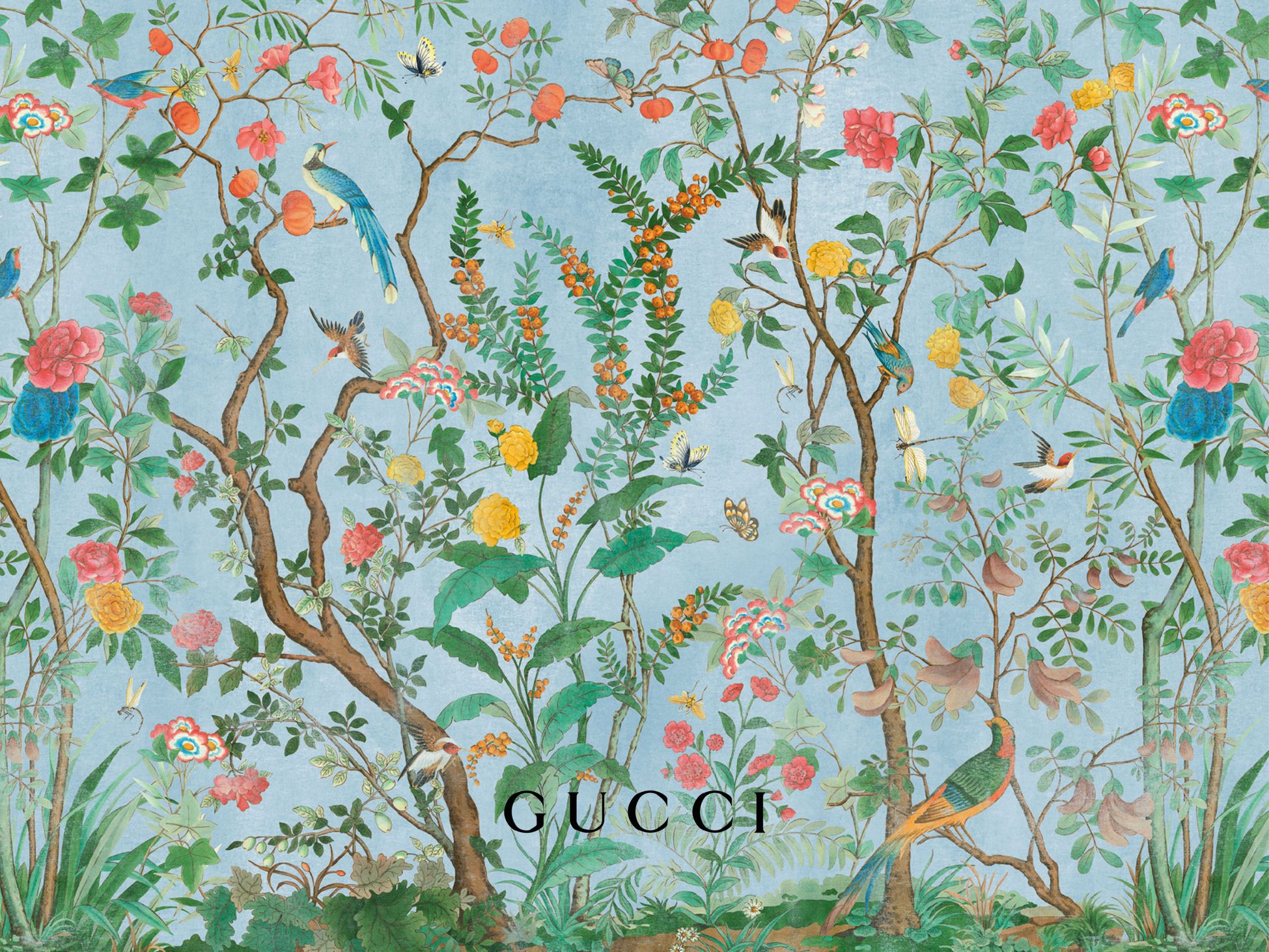 Gucci U Tian Sito. Mural Wallpaper, Floral Wallpaper, Scenic Wallpaper