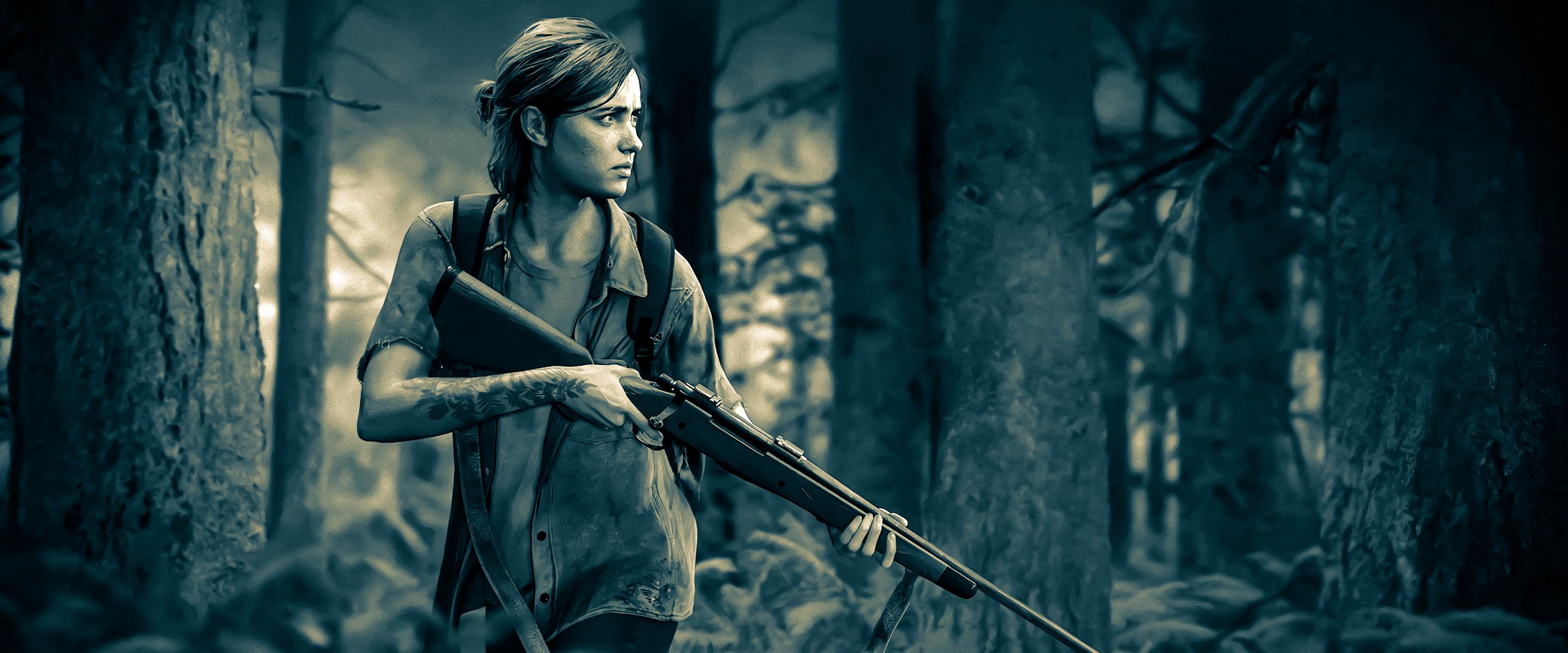 The Last of Us Part 2 Ellie Rifle 4K Wallpaper