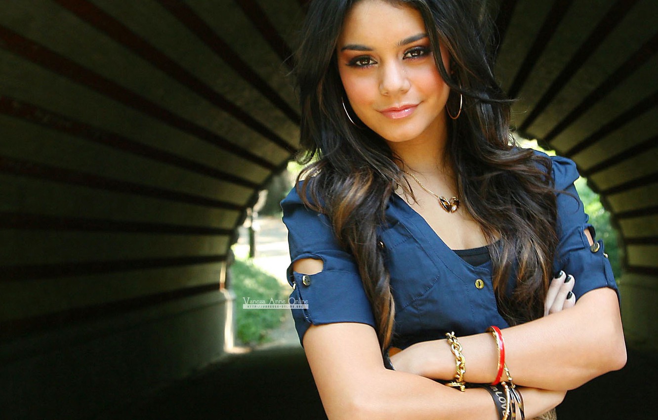 Wallpaper Vanessa Hudgens, Face, Black Hair image for desktop, section девушки