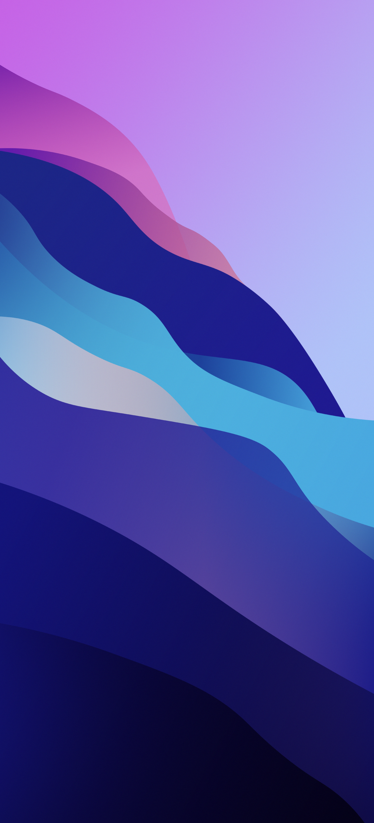macOS Monterey inspired “Waves” wallpaper for iPhone