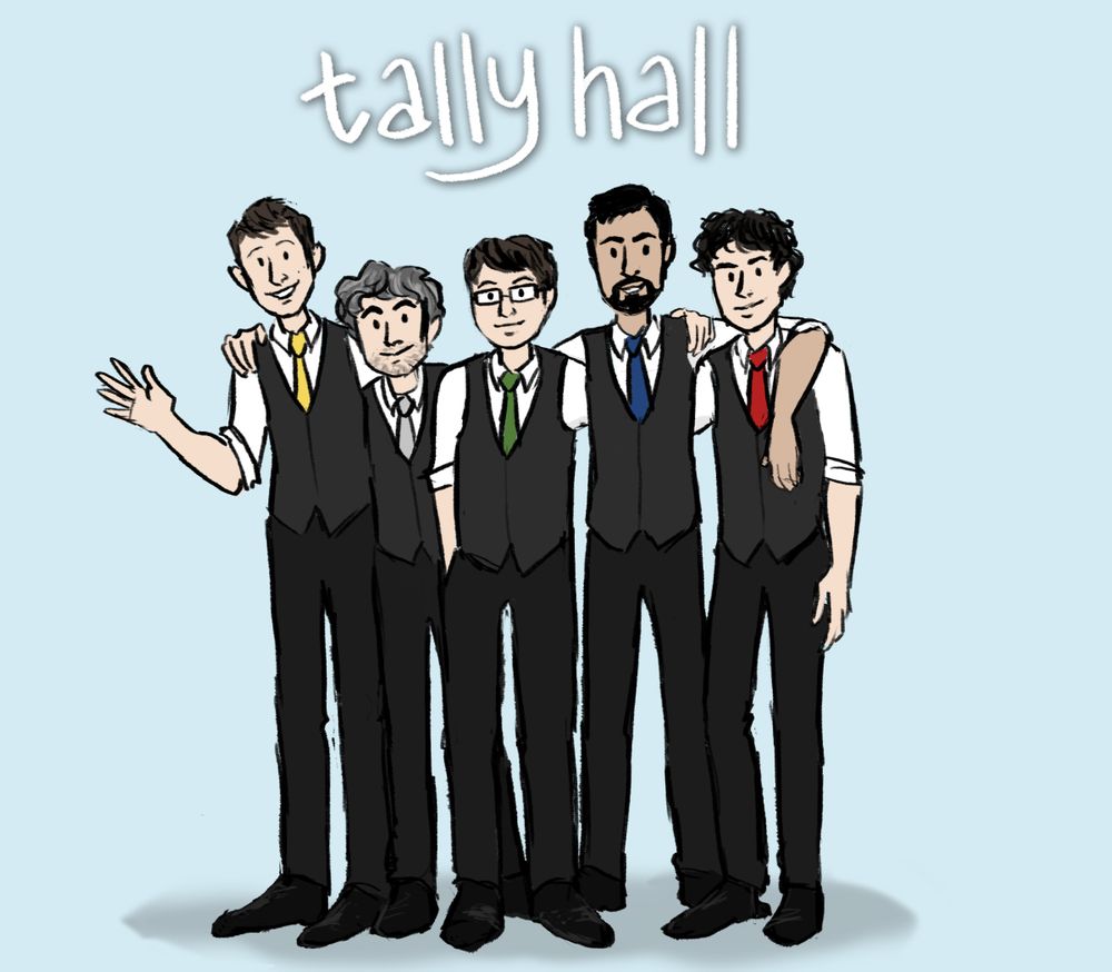 Tally Hall Group Shot Art Print By Tally Hall Of Shame Small. Hall, Strange Music, Banana Man
