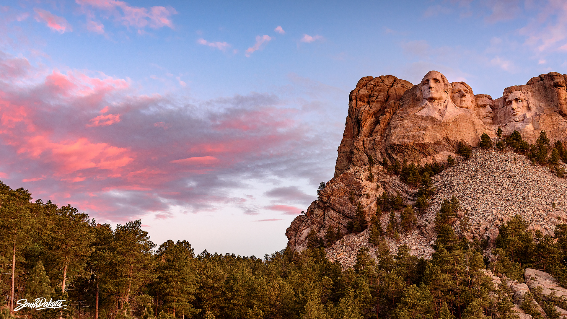 National Park Week Zoom and Desktop Background. Travel South Dakota