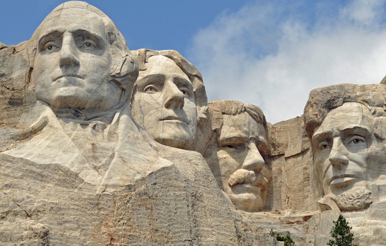 Wallpaper rock, USA, USA, presidents, South Dakota, mount Rushmore image for desktop, section природа