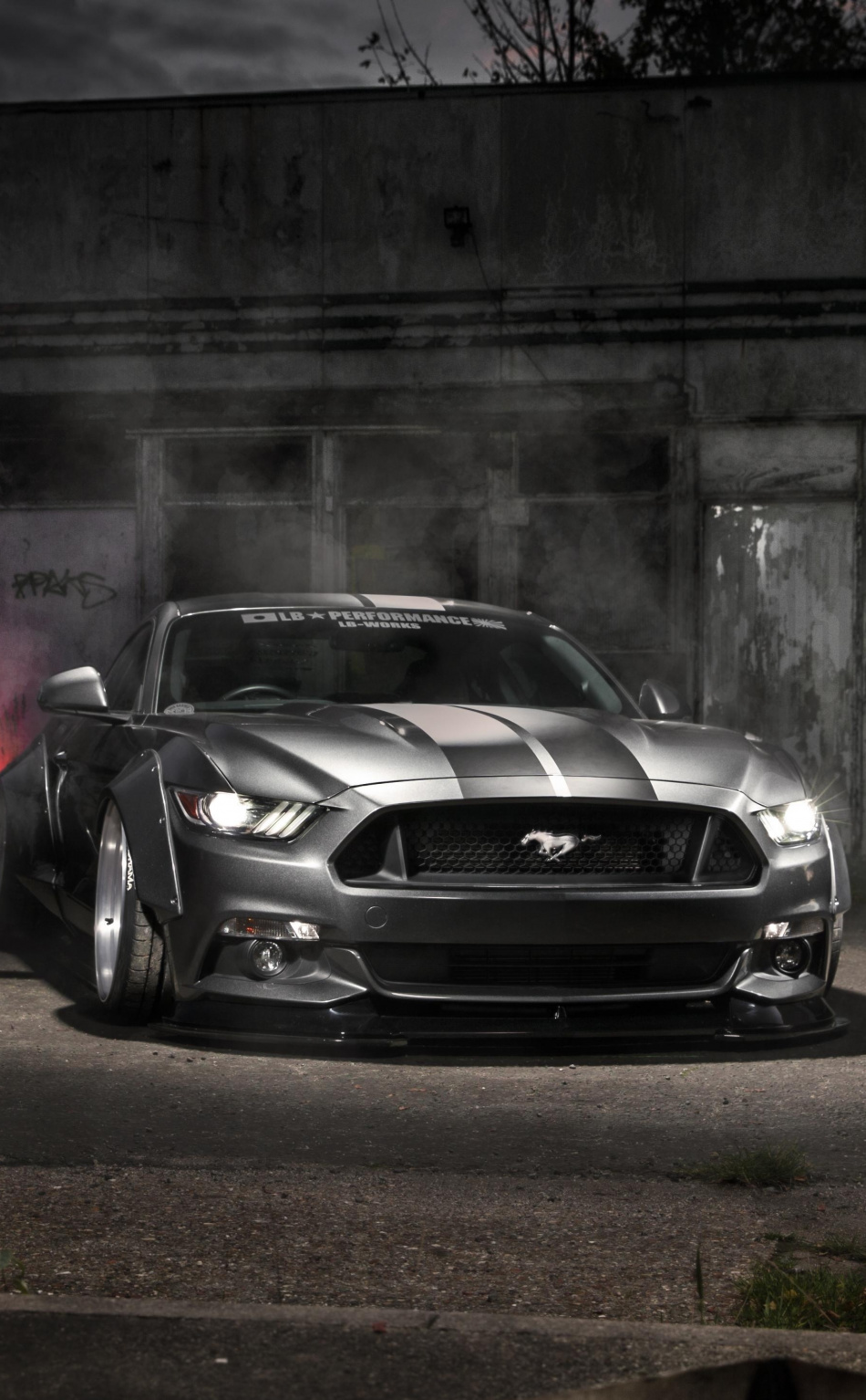 Mustang Ford, Silver, Muscle Car, Wallpaper Wallpaper iPhone X Wallpaper & Background Download