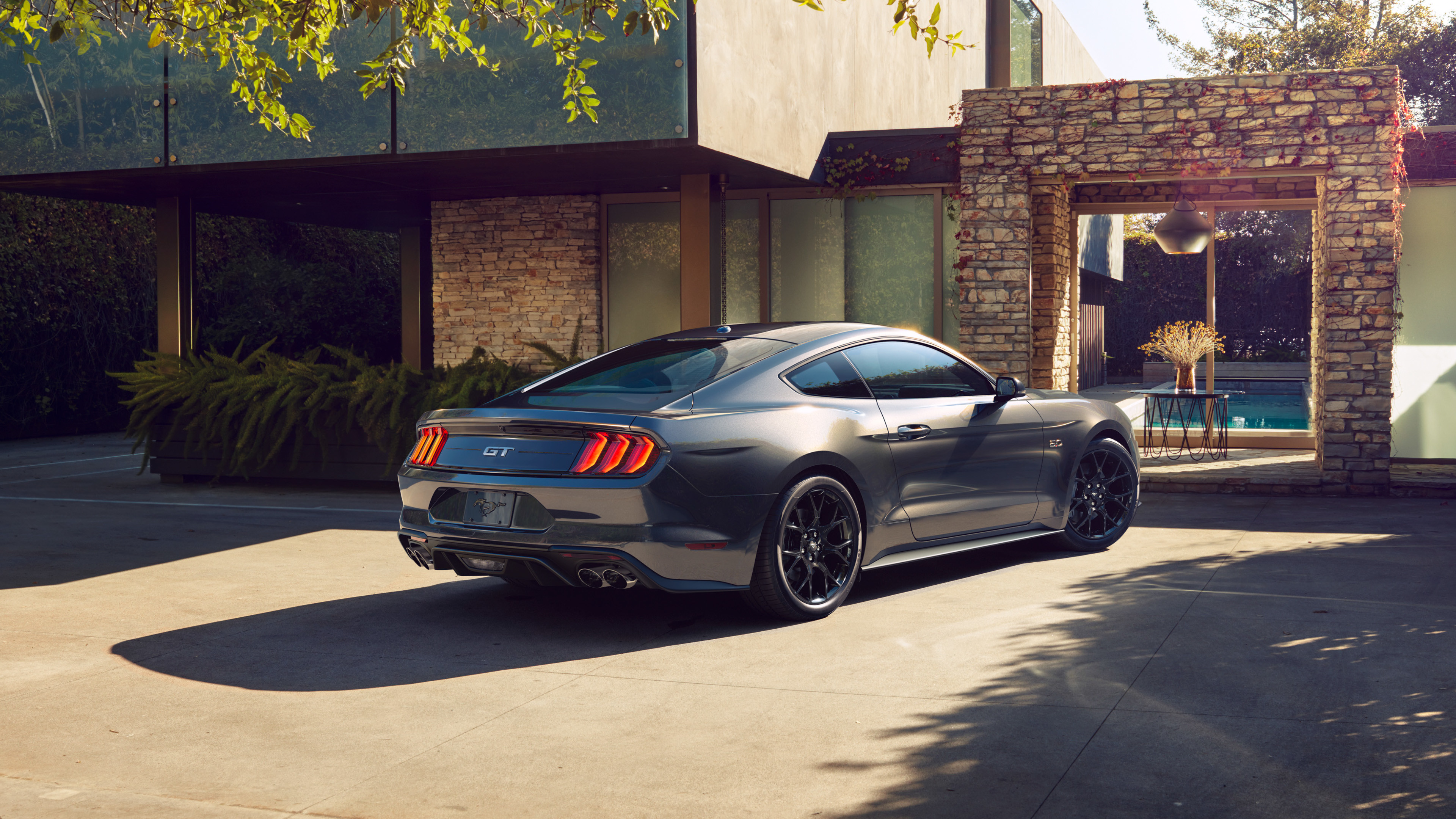 Wallpaper 4k Ford Mustang Silver Cgi Wallpaper