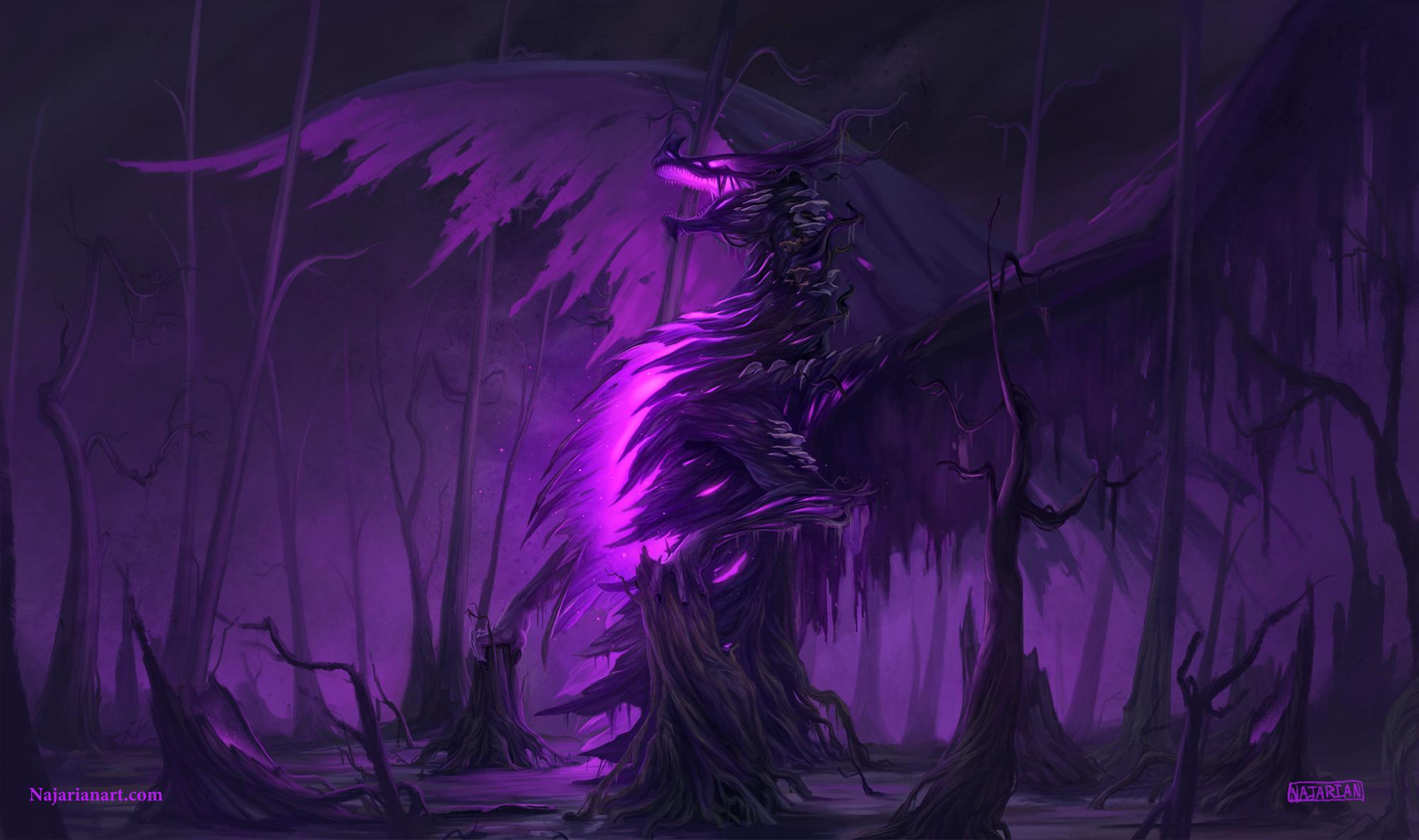 OC] [ART] my swamp elemental dragon of Rot and Ruin