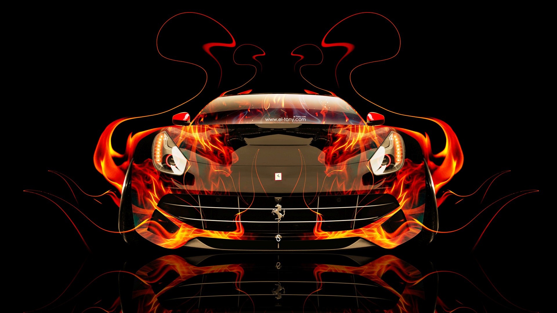 Design Talent Showcase Tony.com Brings Sensual Elements Fire And Water To YOUR Car Wallpaper 9