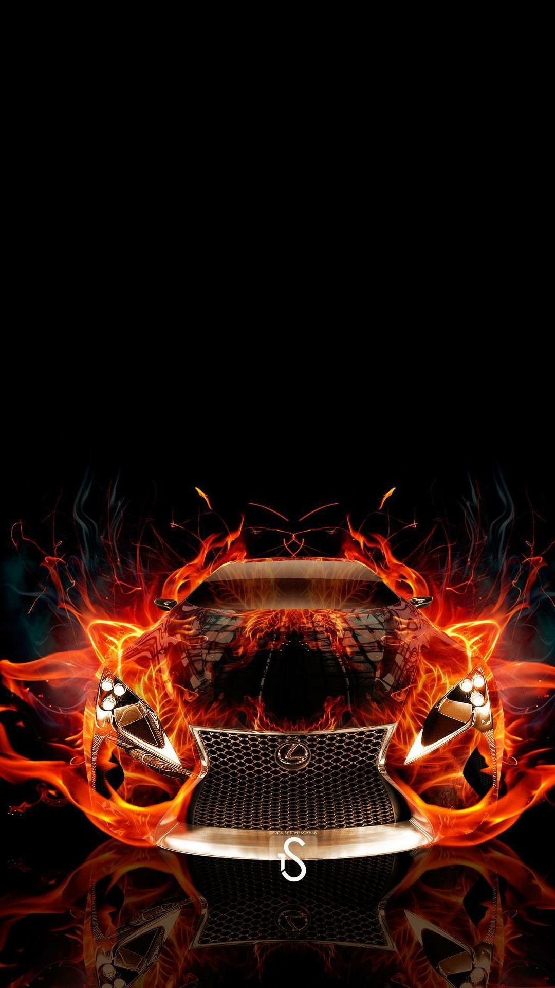 Fire car. Car wallpaper, Sports cars luxury, Amazing cars