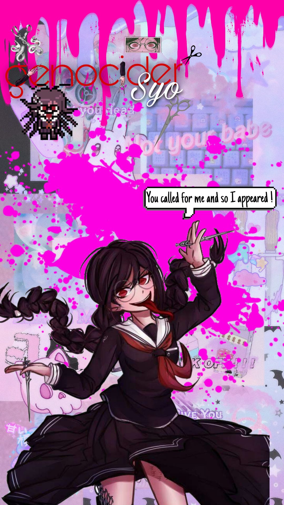 Danganronpa Fandom Aesthetic Edits Wallpaper - ✂