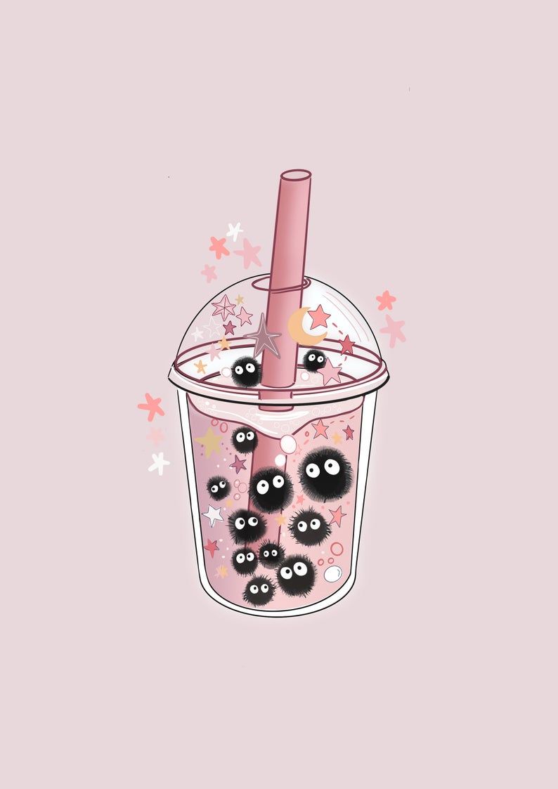 Bubble Tea Laptop Wallpaper