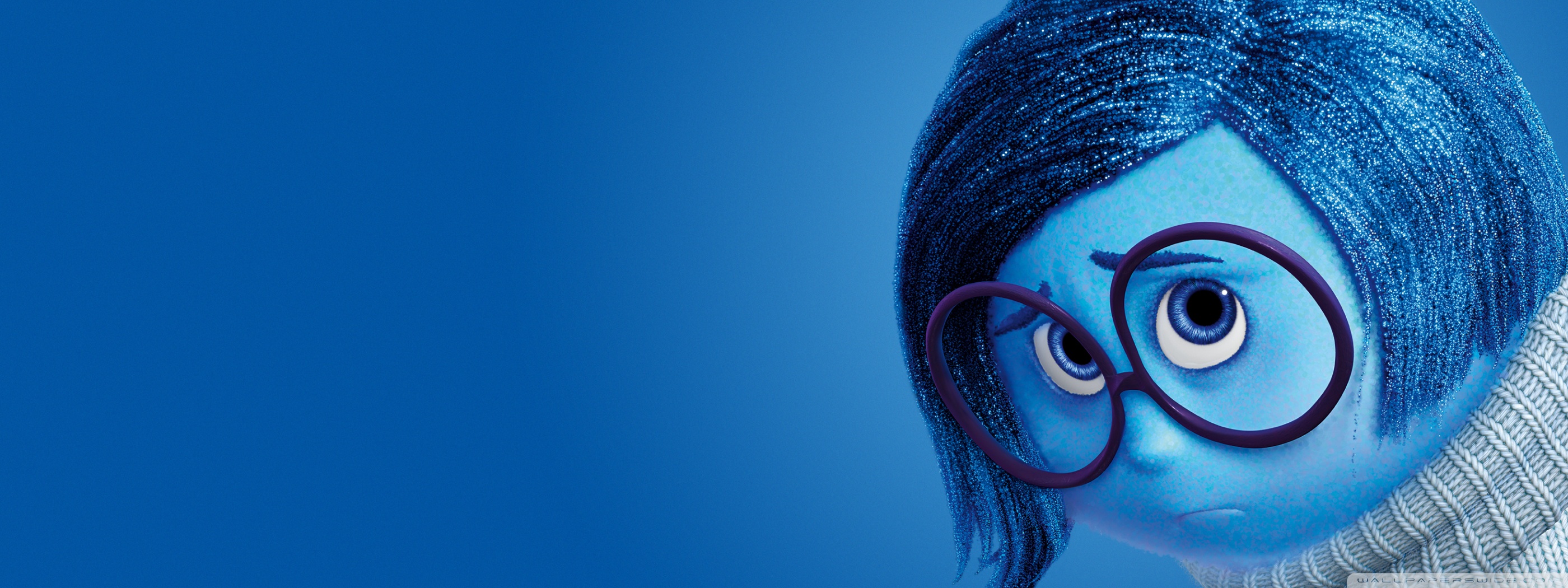 Inside Out Sadness, Pixar Ultra HD Desktop Background Wallpaper for: Widescreen & UltraWide Desktop & Laptop, Multi Display, Dual Monitor, Tablet