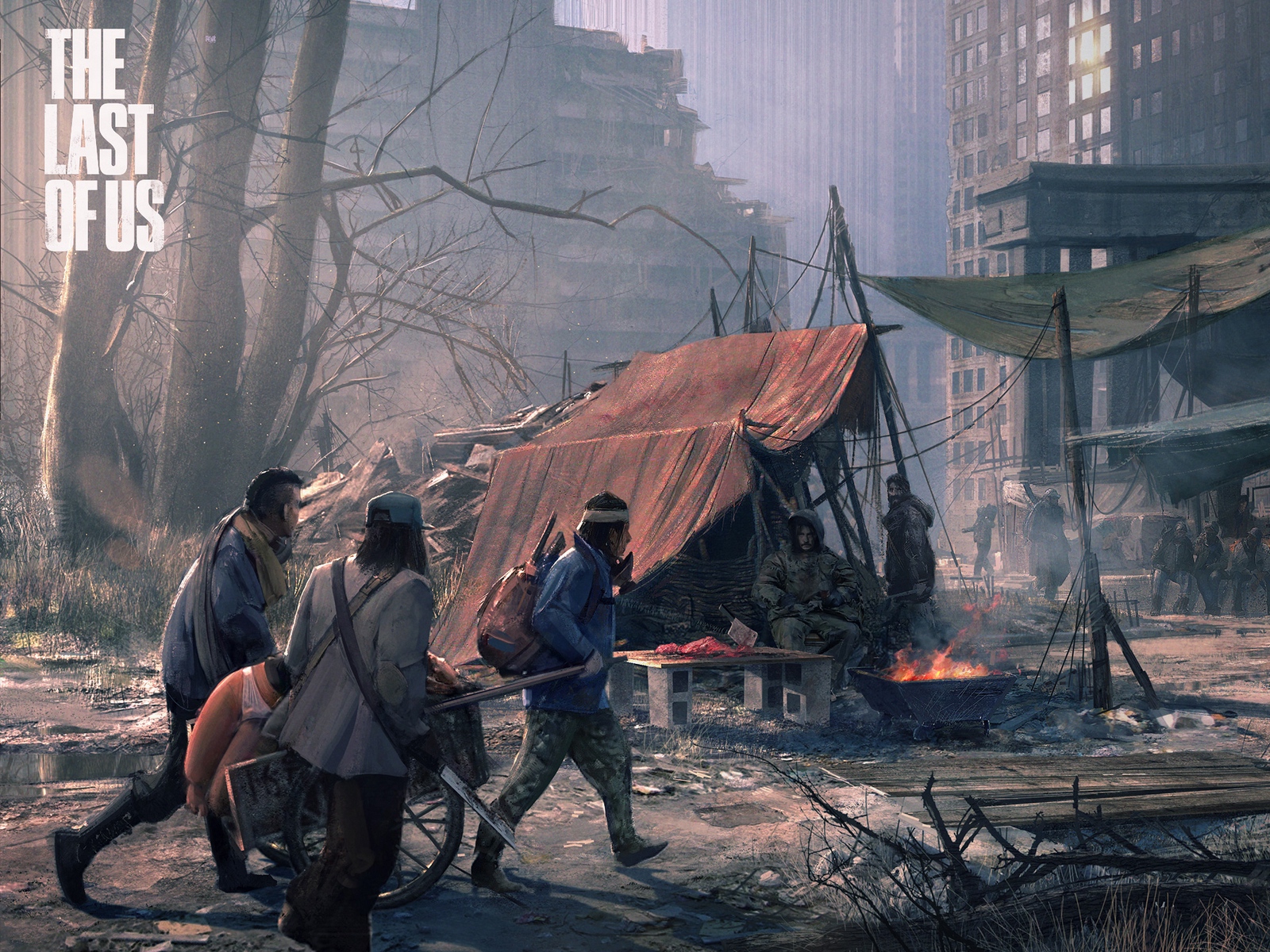 Wallpaper The Last Of Us, City, Doomsday, People, Art Wallpaper & Background Download
