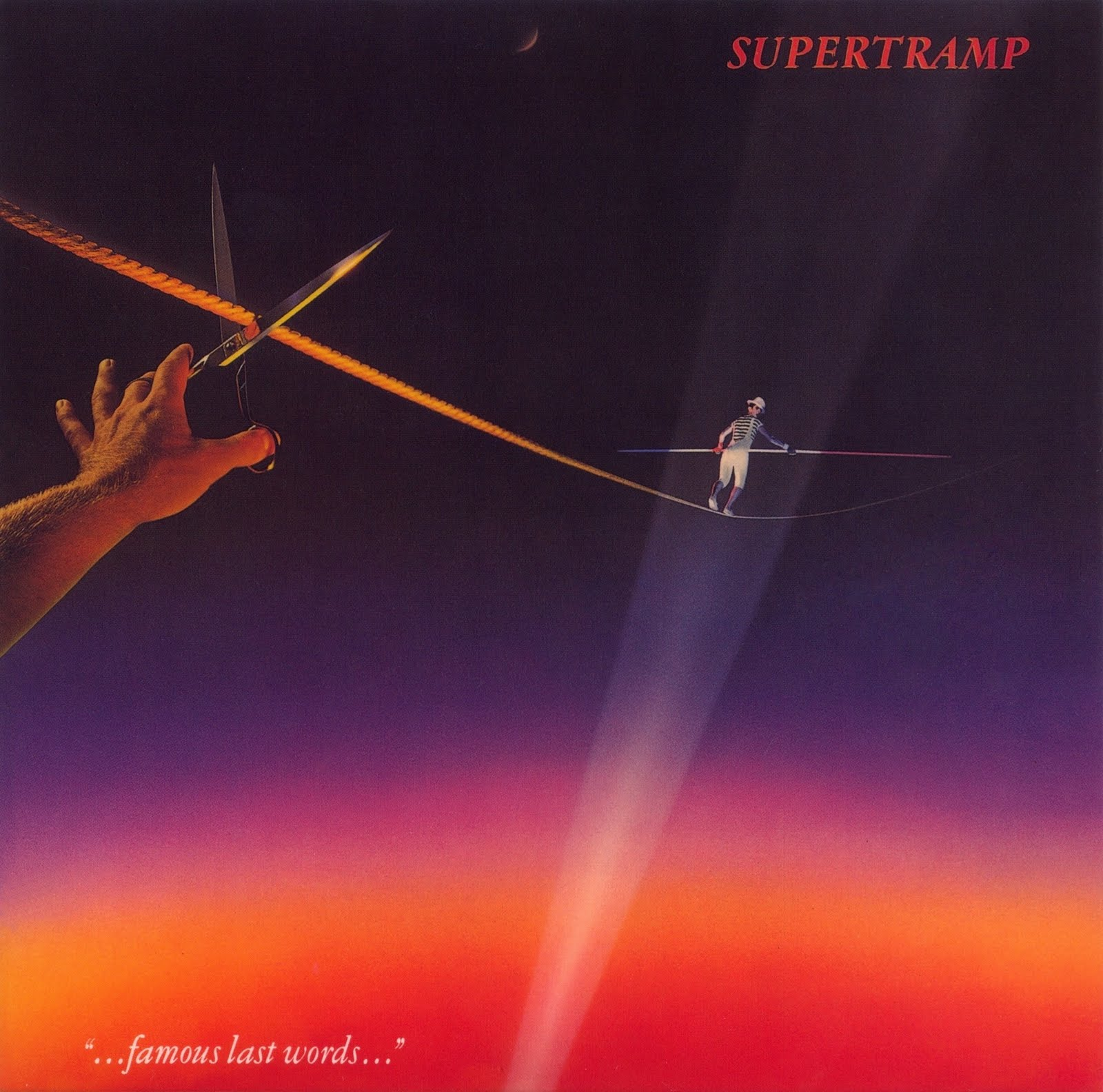 Supertramp Last Words (1982). Famous last words, Album cover design, Lp cover