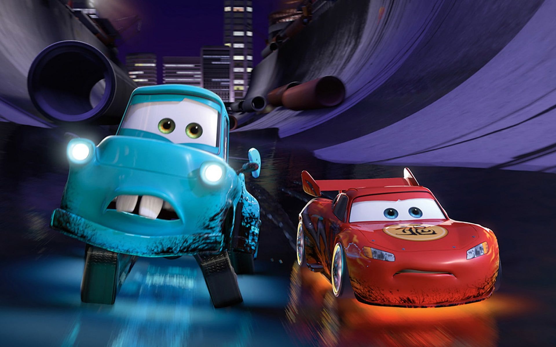 HD wallpaper: Cars 2 Lightning McQueen and Mater, animation, pixar, adventu...