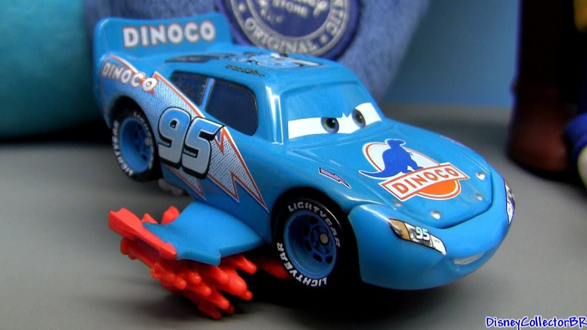 Storm Lightning Mcqueen Blue Dinoco From Disney Cars Pixar Figure Mattel Similar To Comic Con