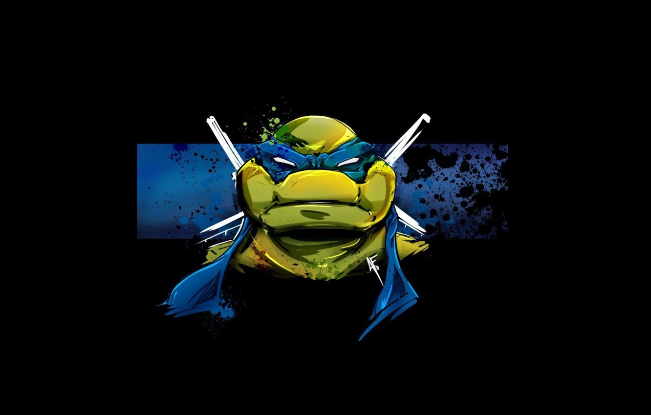 Wallpaper Minimalism, Leonardo, Leonardo, Teenage Mutant Ninja Turtles, Ninja Turtles image for desktop, section минимализм