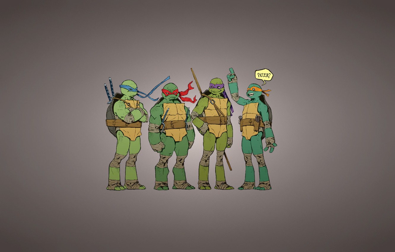 Wallpaper the inscription, Rafael, TMNT, pizza, Raphael, Leonardo, Donatello, Donatello, Leonardo, Michelangelo, Teenage Mutant Ninja Turtles, Michelangelo, teenage mutant ninja turtles image for desktop, section фильмы