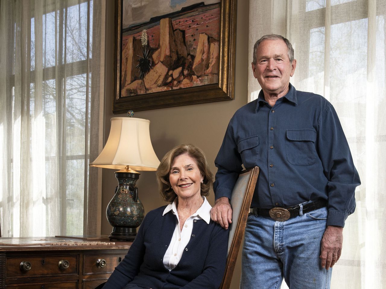 From Their Texas Ranch, George and Laura Bush Start at the Beginning