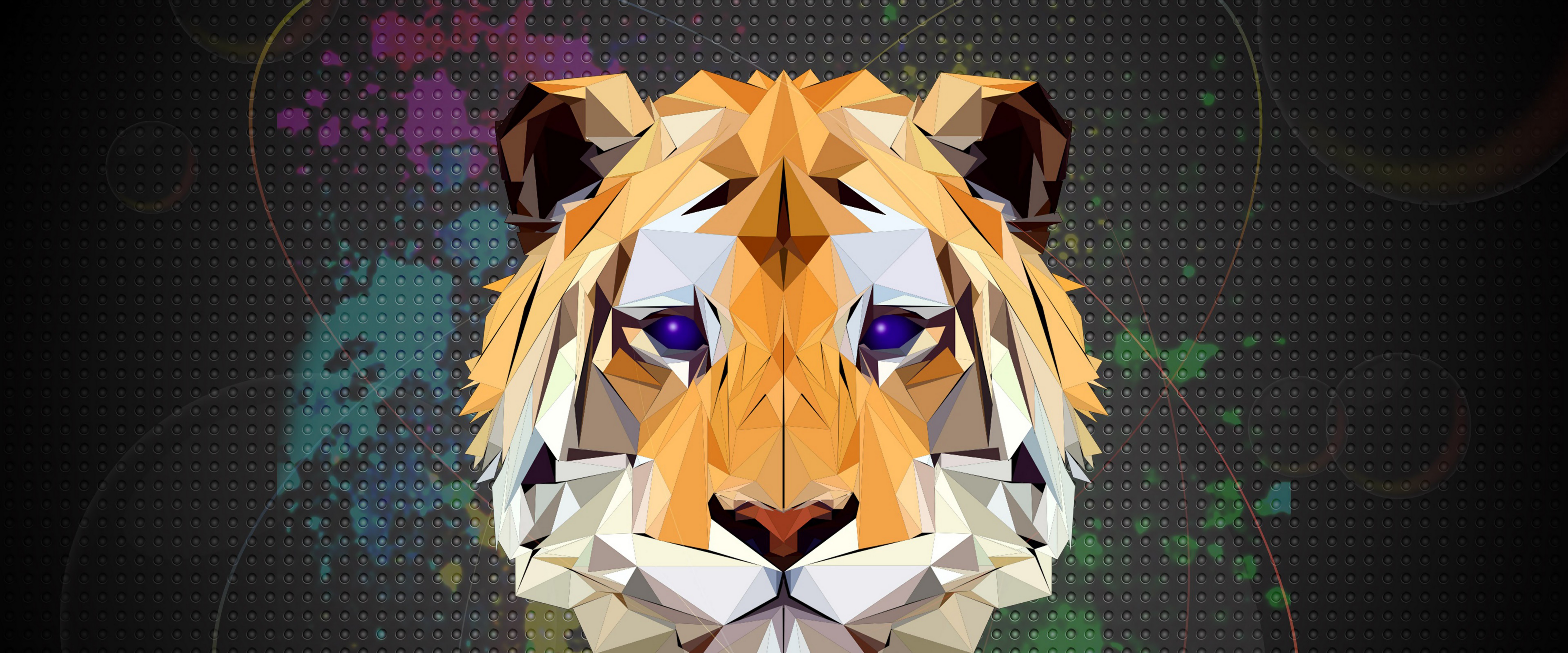 Tiger Abstract 4K Wallpaper