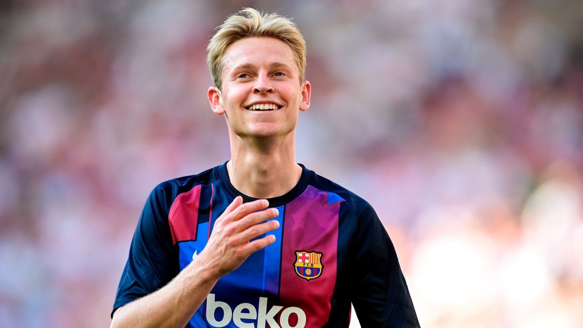 Barcelona: Frenkie de Jong: I'm very happy at Barcelona, I want to be here for a long time
