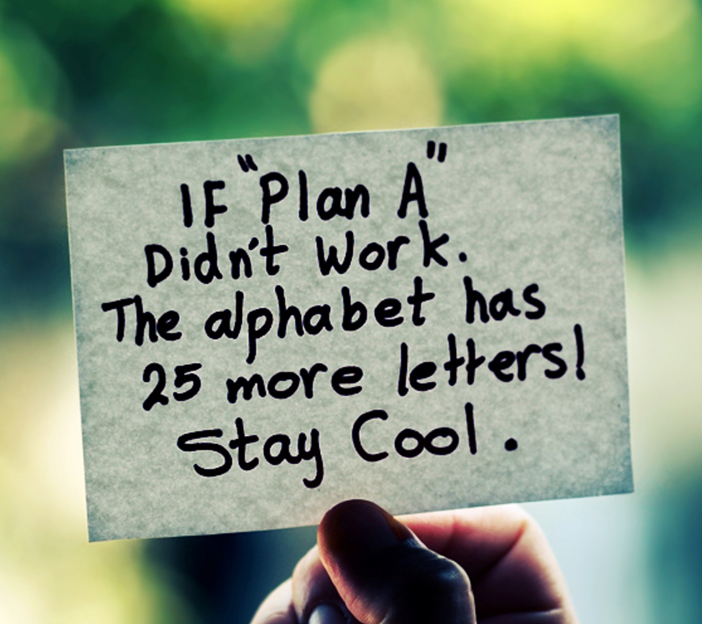 Download User different plan and stay cool quotes for your mobile cell phone