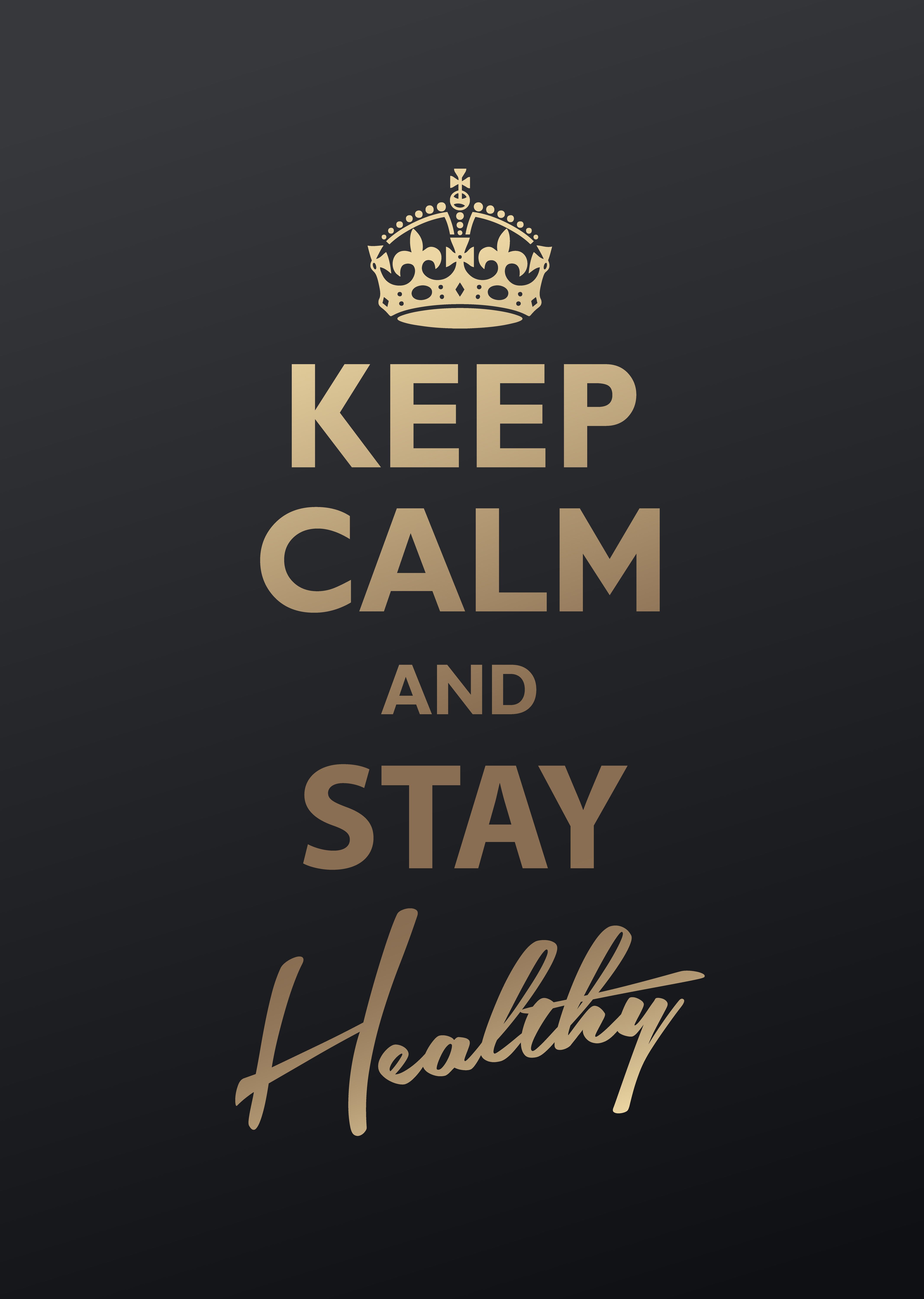 Keep Calm and Stay Healthy. Vector illustration. Vector illustration, Illustration, How to stay healthy