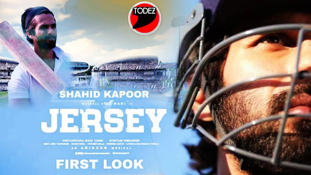 Jersey First Look. Shahid Kapoor. Mrunal Thakur. Nani. Upcoming Movie 2020