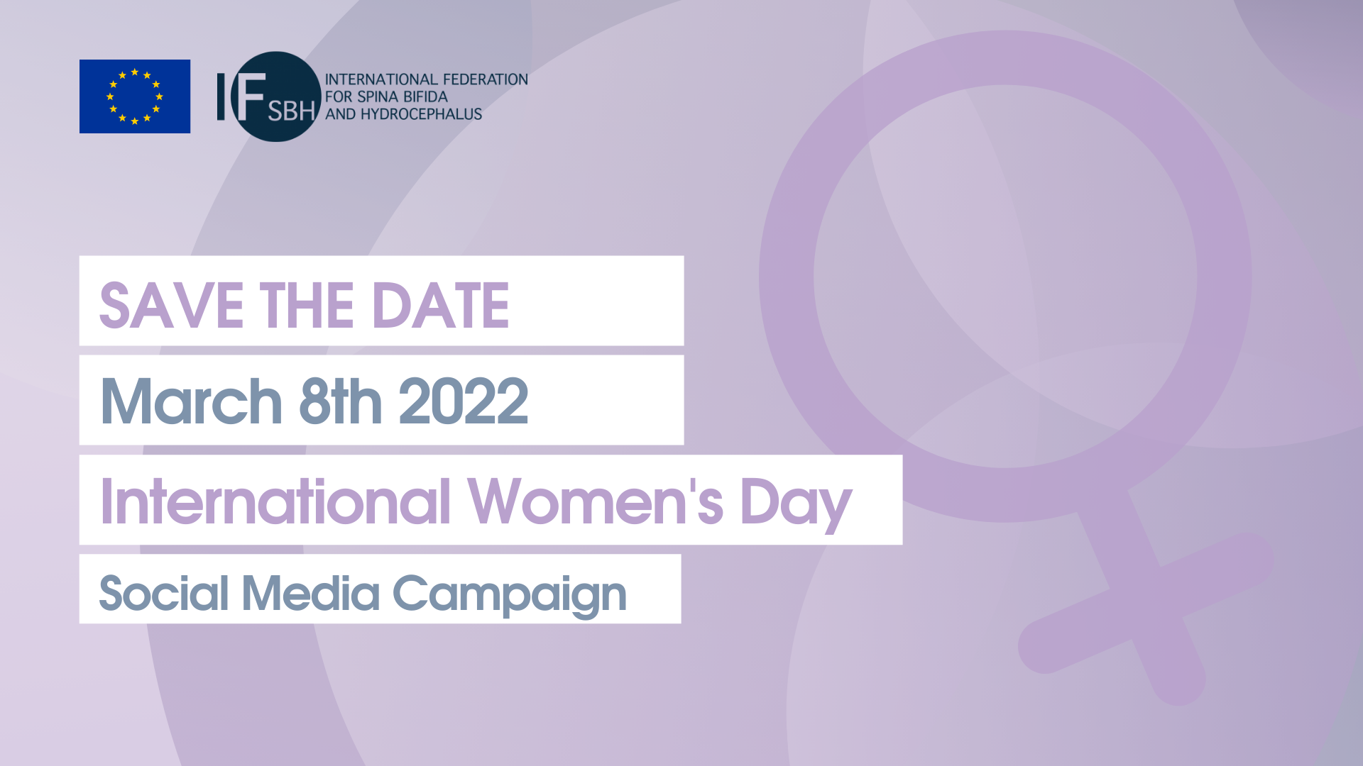 Celebrate the International Women's Day on March 8th 2022!