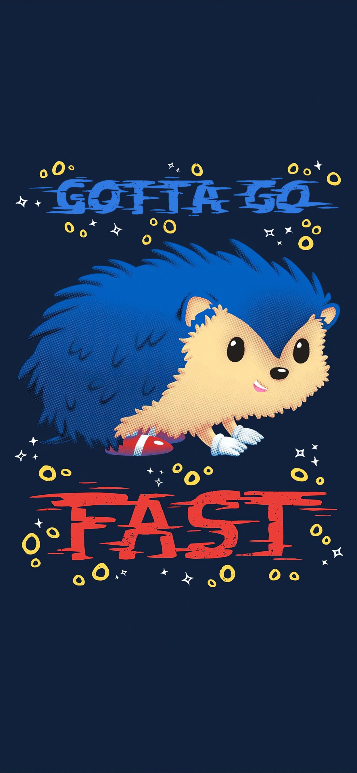 sonic the hedgehog minimal art 4k iPhone X Wallpaper Free Download