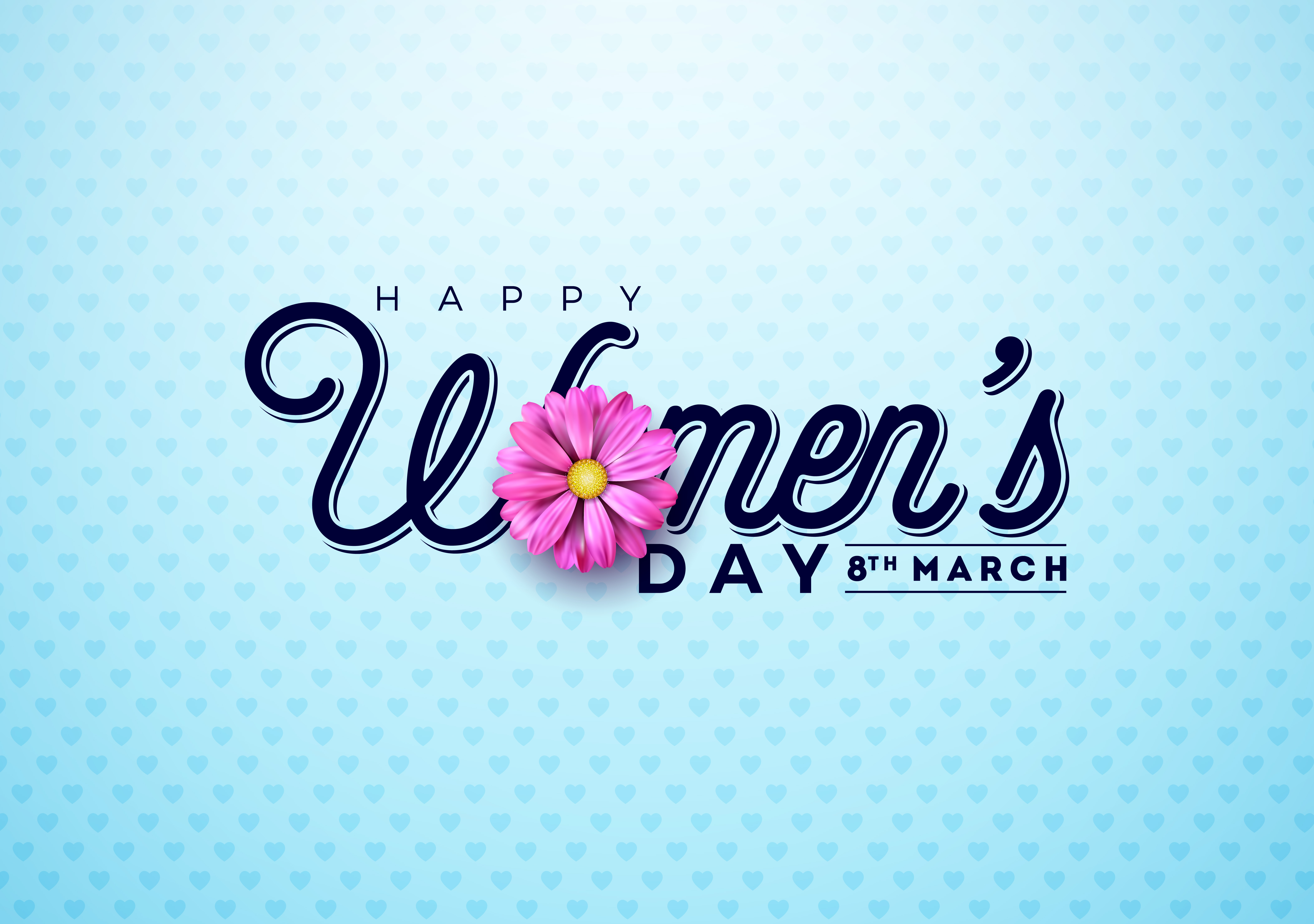 Womens Day 4k Ultra HD Wallpaper, Happy Womens Day, Flower HD Wallpaper