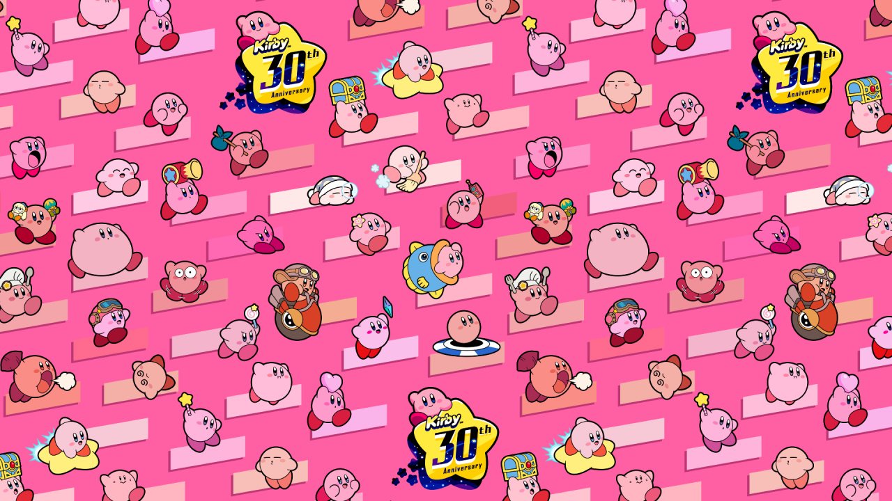 Nintendo Releases An Awesome Wallpaper To Celebrate Kirby's 30th Anniversary