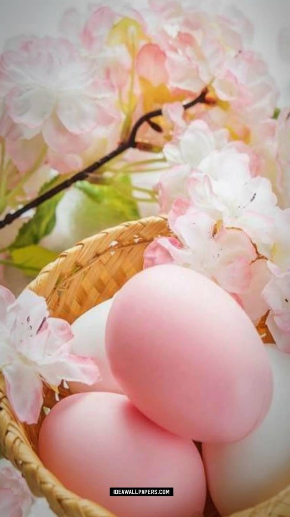 Happy Easter Bunny Wallpaper Aesthetic Pink Wallpaper