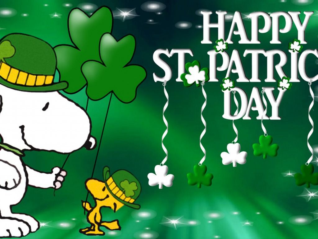 Snoopy Wallpaper: Snoopy wallpaper. Snoopy wallpaper, Happy st patricks day, Peanuts wallpaper