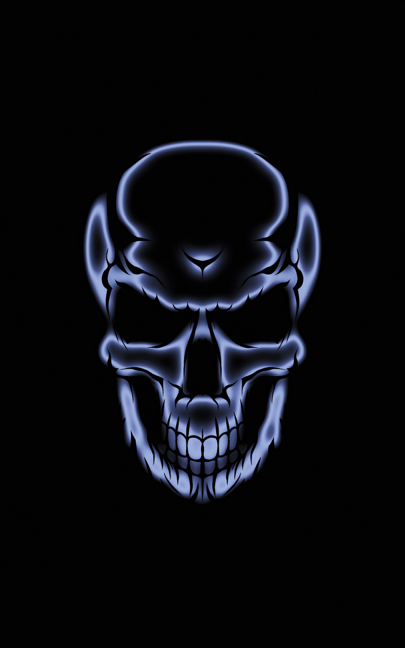 Skull White Glow Dark 4k Nexus 7, Samsung Galaxy Tab 10, Note Android Tablets HD 4k Wallpaper, Image, Background, Photo and Picture