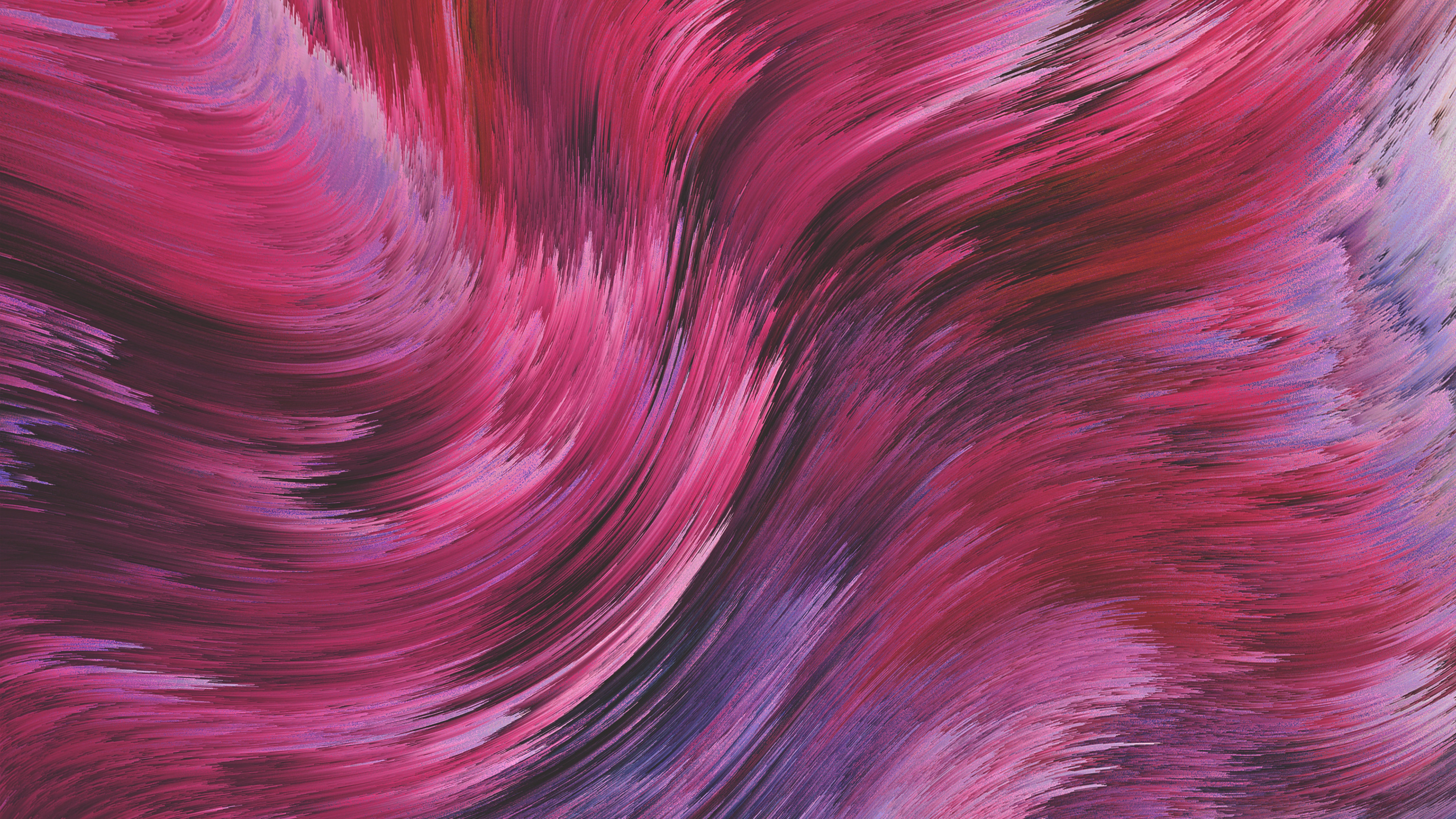 Glitch art Wallpaper 4K, Space artwork, Vibrant, Pixels, Pink, Abstract