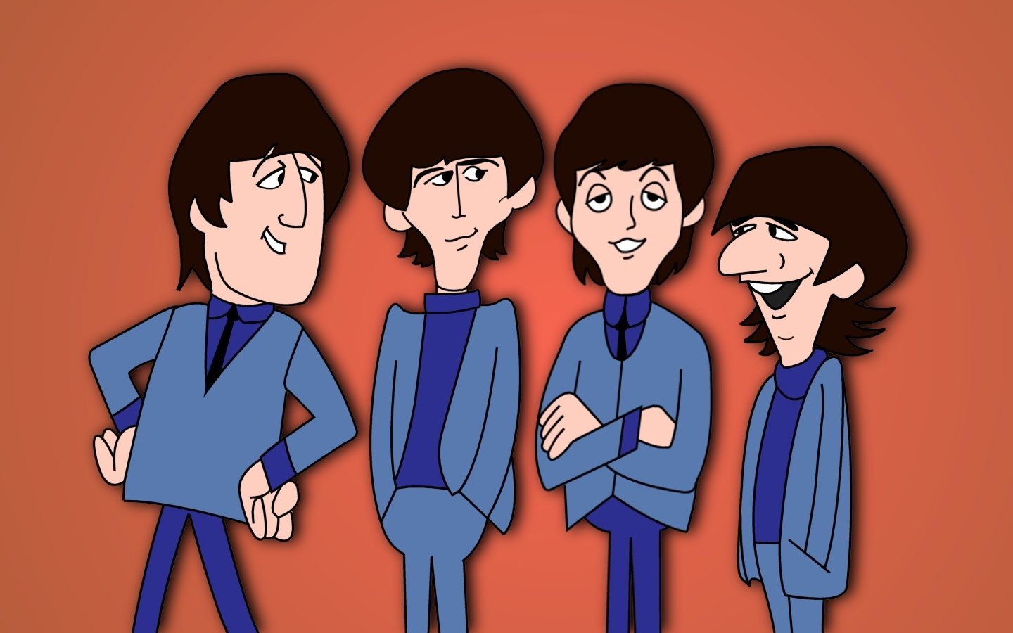 The Beatles Cartoon TV Show Wallpaper and Background Imagex900
