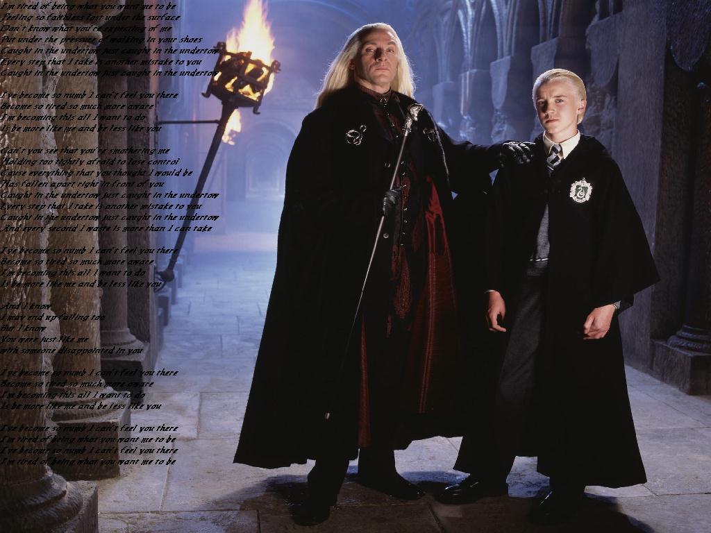 Father and Son Malfoy Family Wallpaper