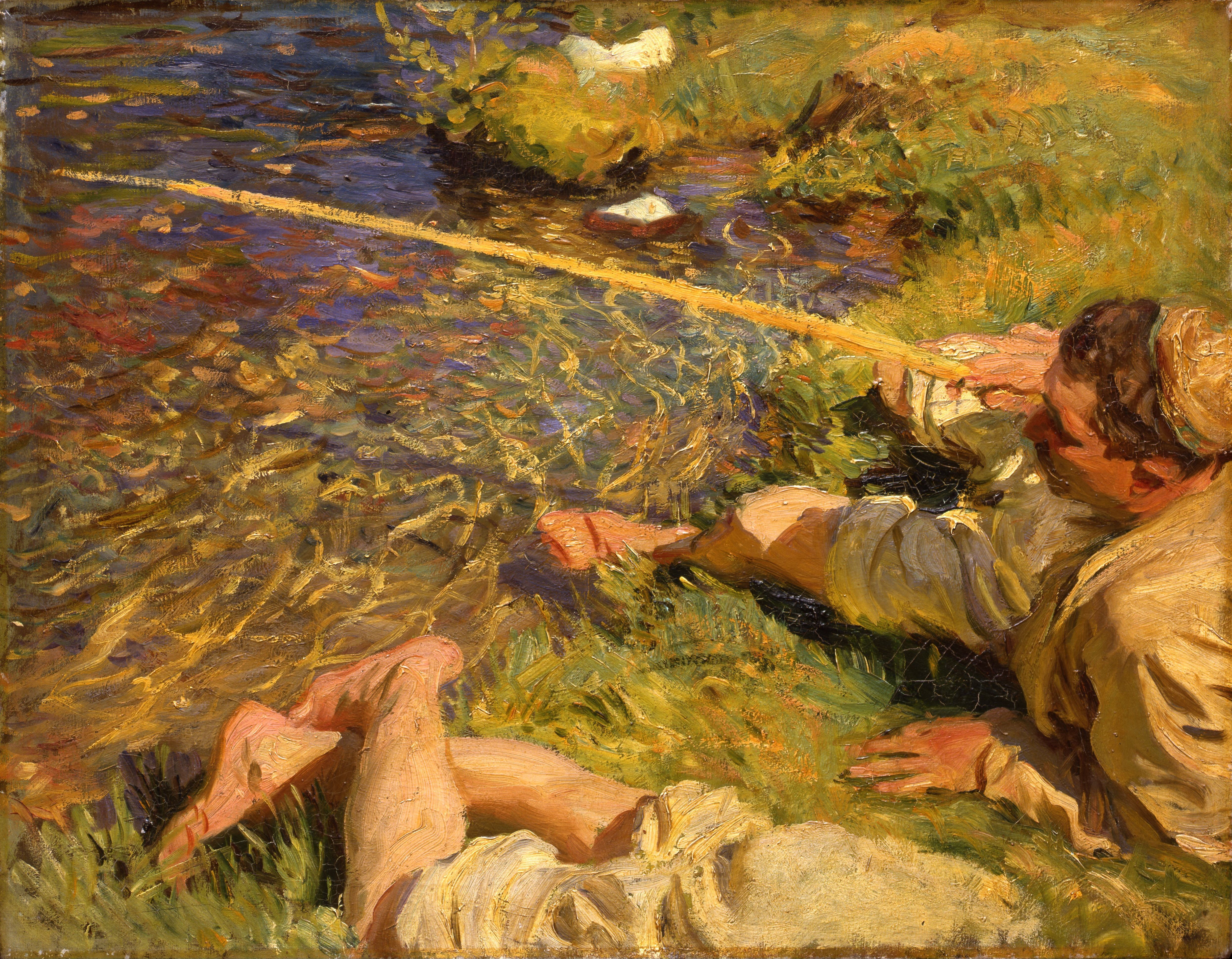 John Singer Sargent classic art K #wallpaper #hdwallpaper #desktop. Fish man, Oil on canvas, Fine art