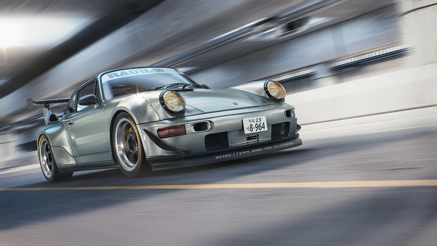 Porsche 964 RWB CGI. Porsche 964, Porsche, Rwb