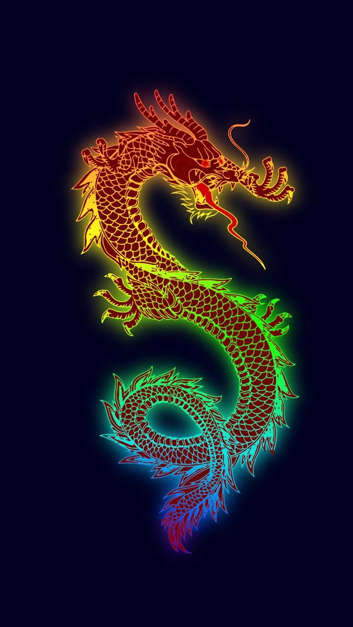 Fondos de pantalla. Dragon wallpaper iphone, Snake wallpaper, Neon wallpaper