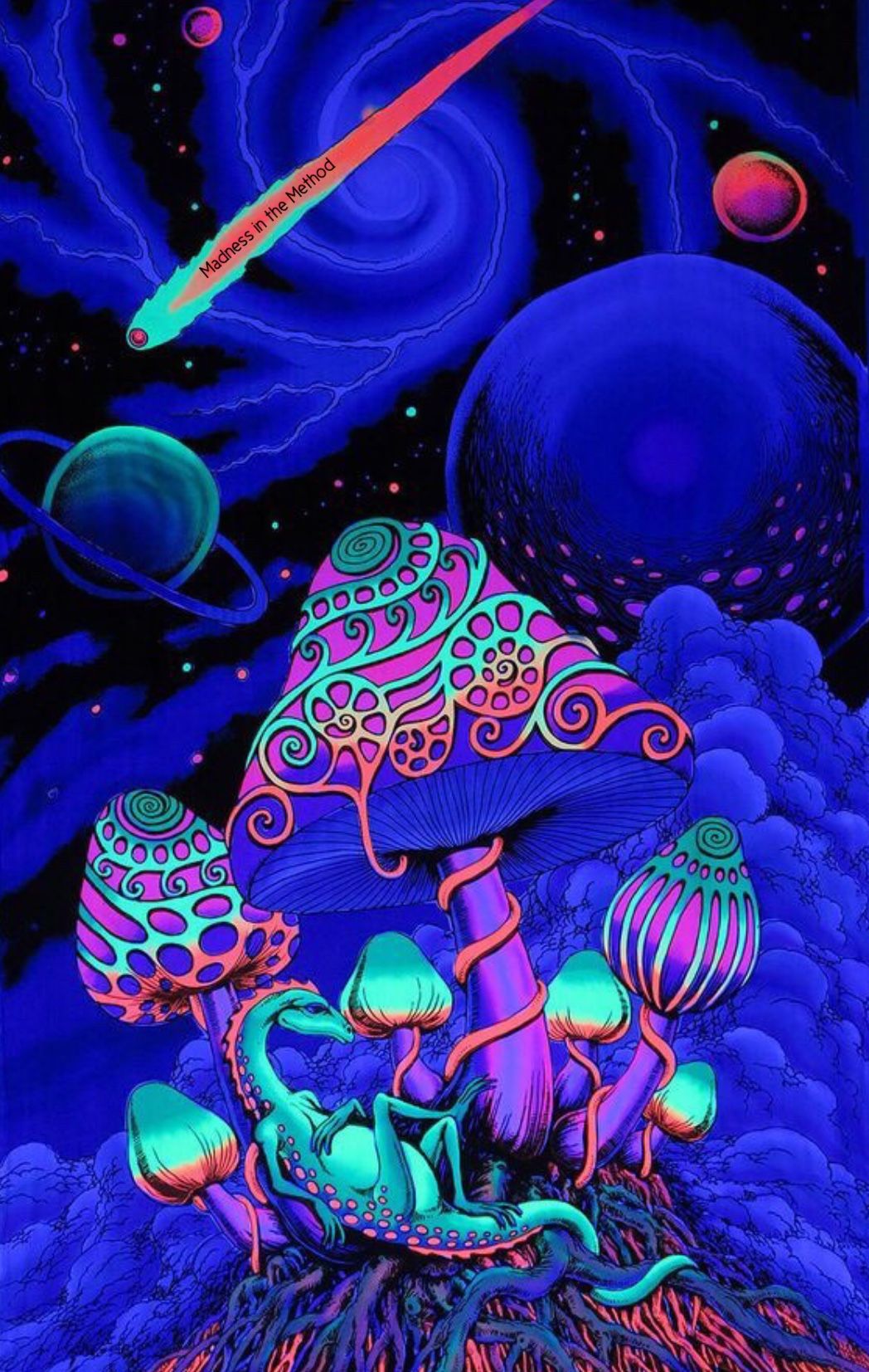 Trippy Mushrooms Wallpaper