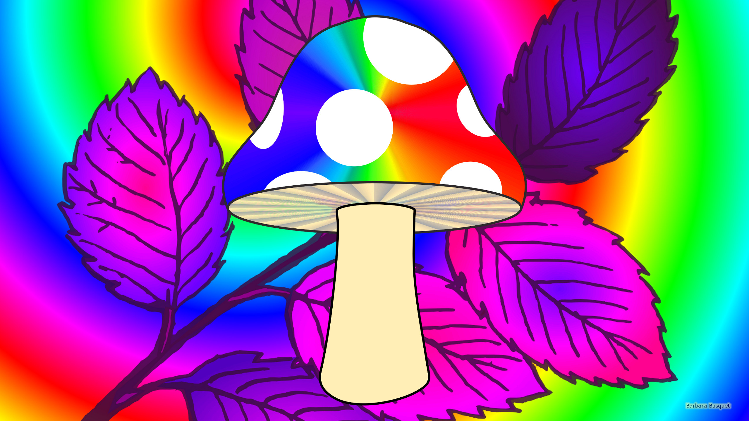Mushroom in autumn's HD Wallpaper