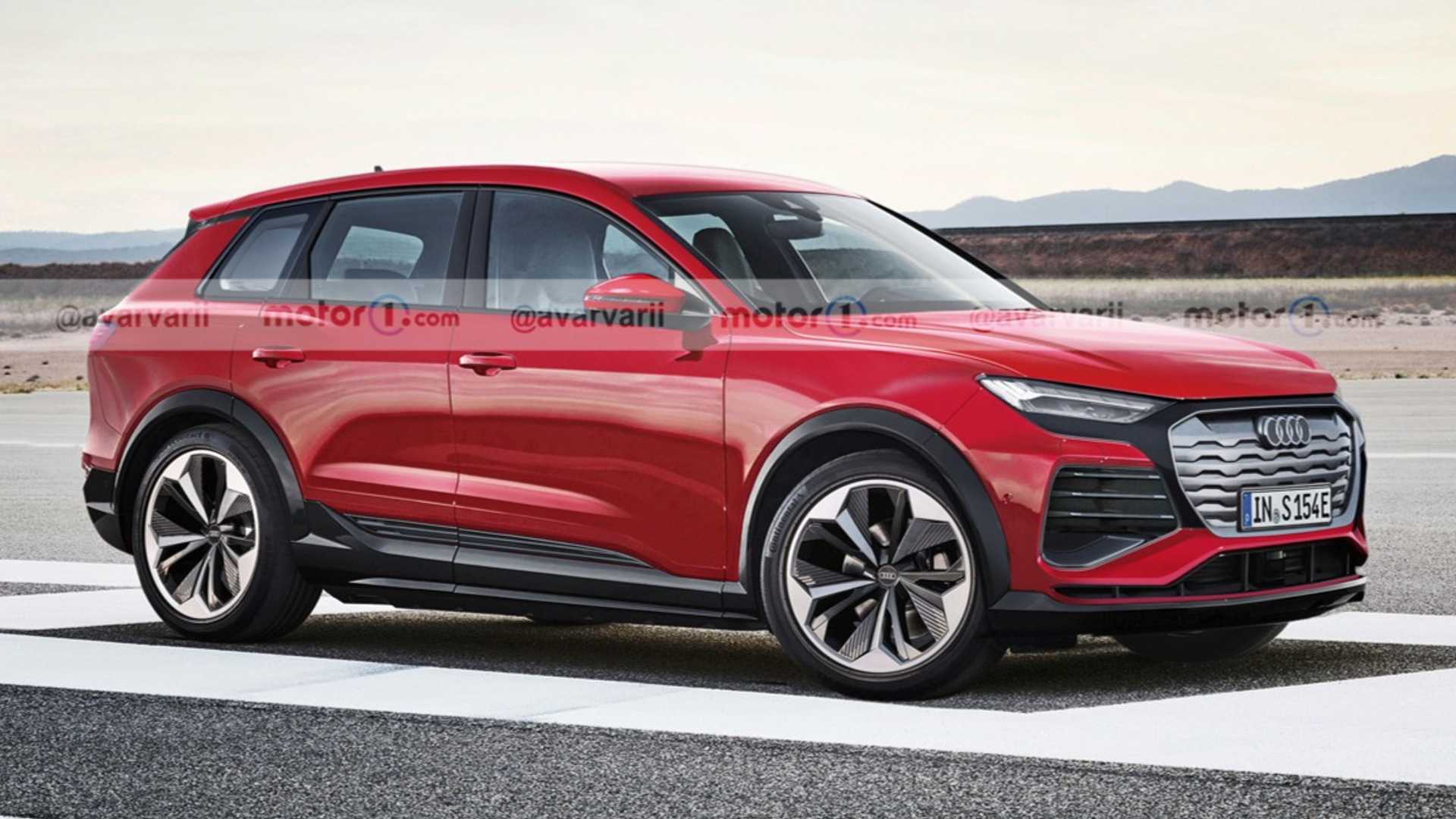 Audi Q5 E Tron Rendering Takes After The First Spy Photo