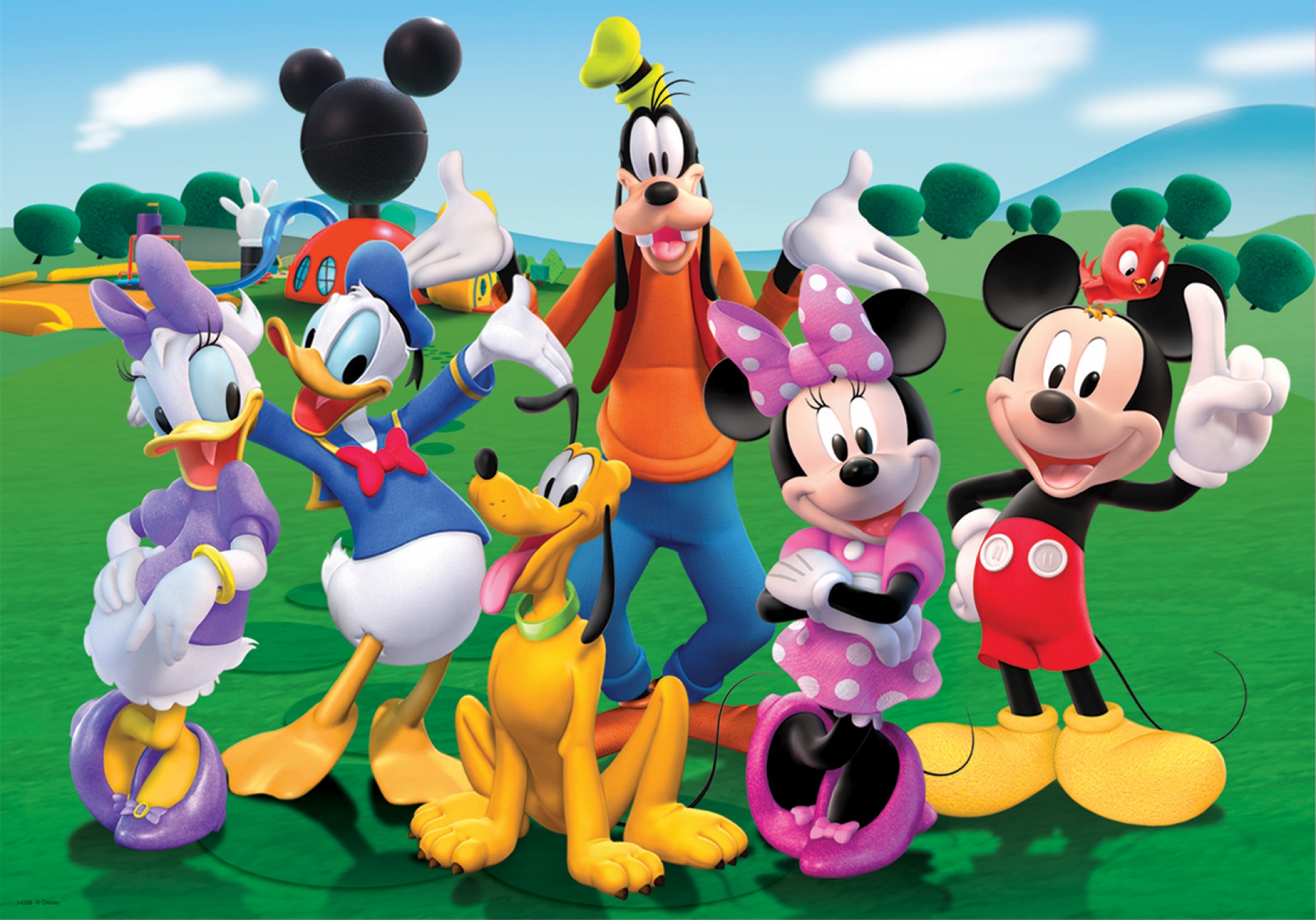 puzzle mickey mouse club house 100 piezas 1920x1080