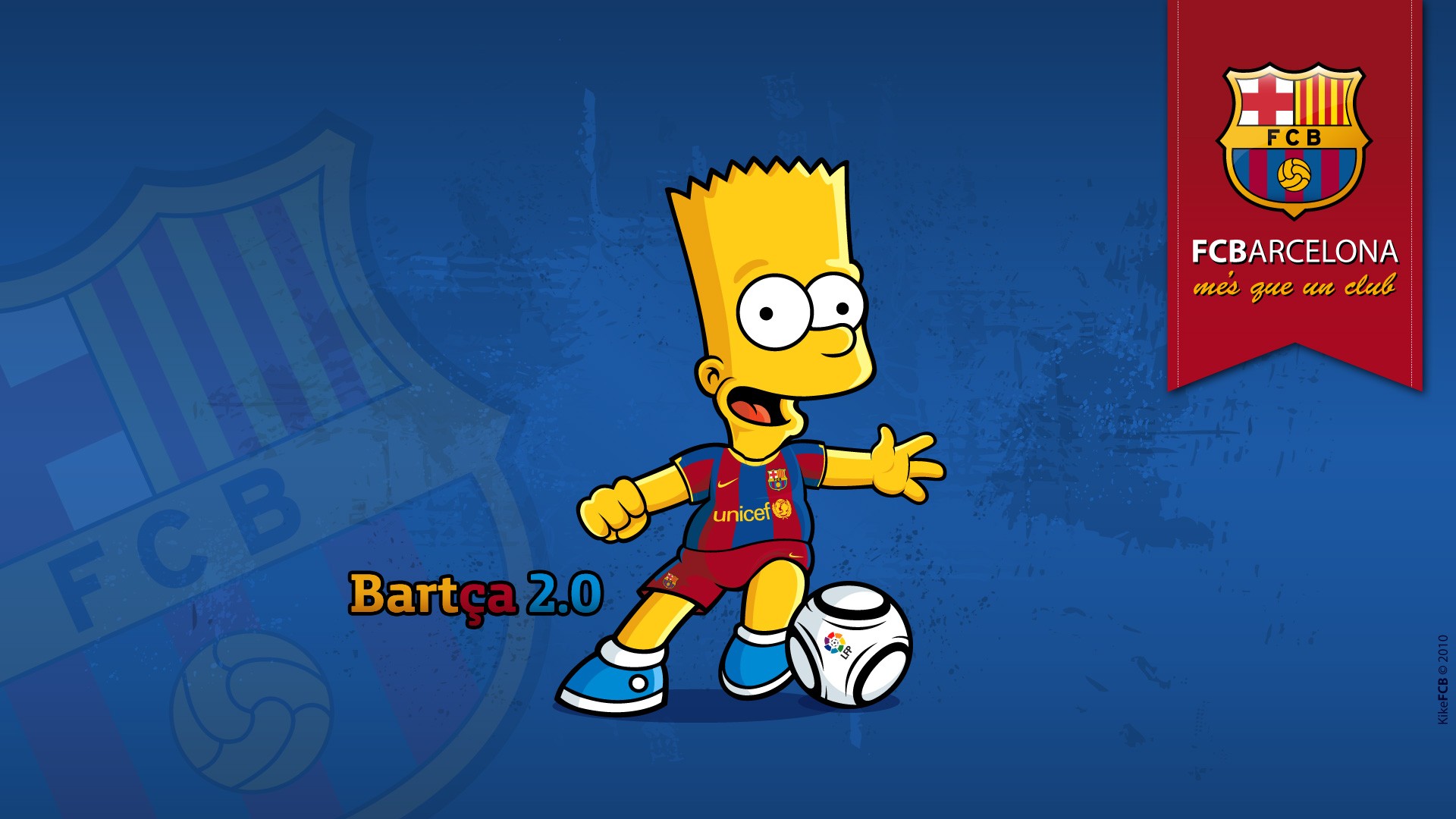 cartoons, Blue, Sports, Soccer, The, Simpsons, Bart, Simpson, Fc, Barcelona, Blaugrana Wallpaper HD / Desktop and Mobile Background