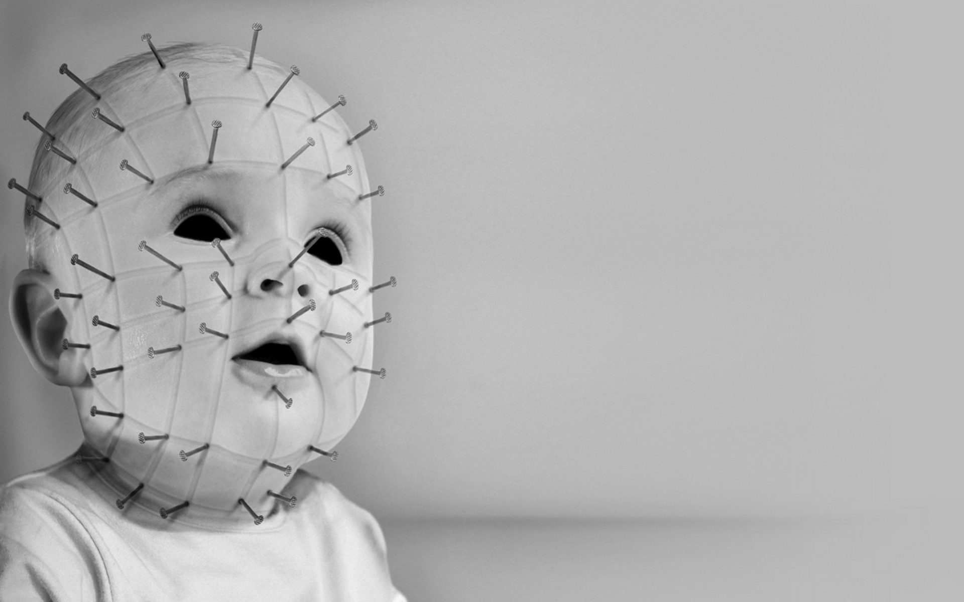 pinhead, Jr, , Movies, Dark, Horror, Gothic, Macabre, Mask, Face, Babies, Children, Demon Wallpaper HD / Desktop and Mobile Background