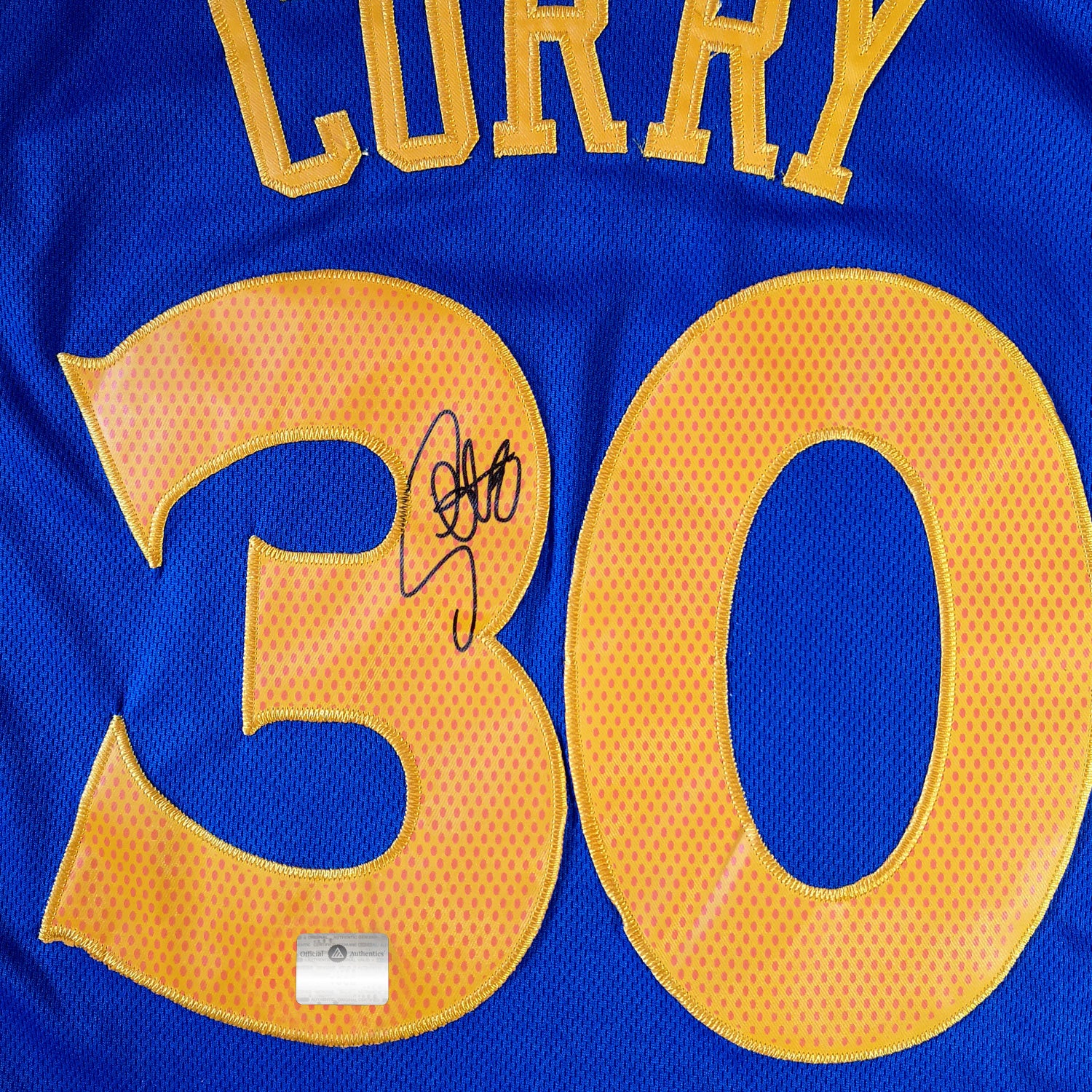 Stephen Curry Golden State Warriors Hand Signed Blue Jersey By Stephe