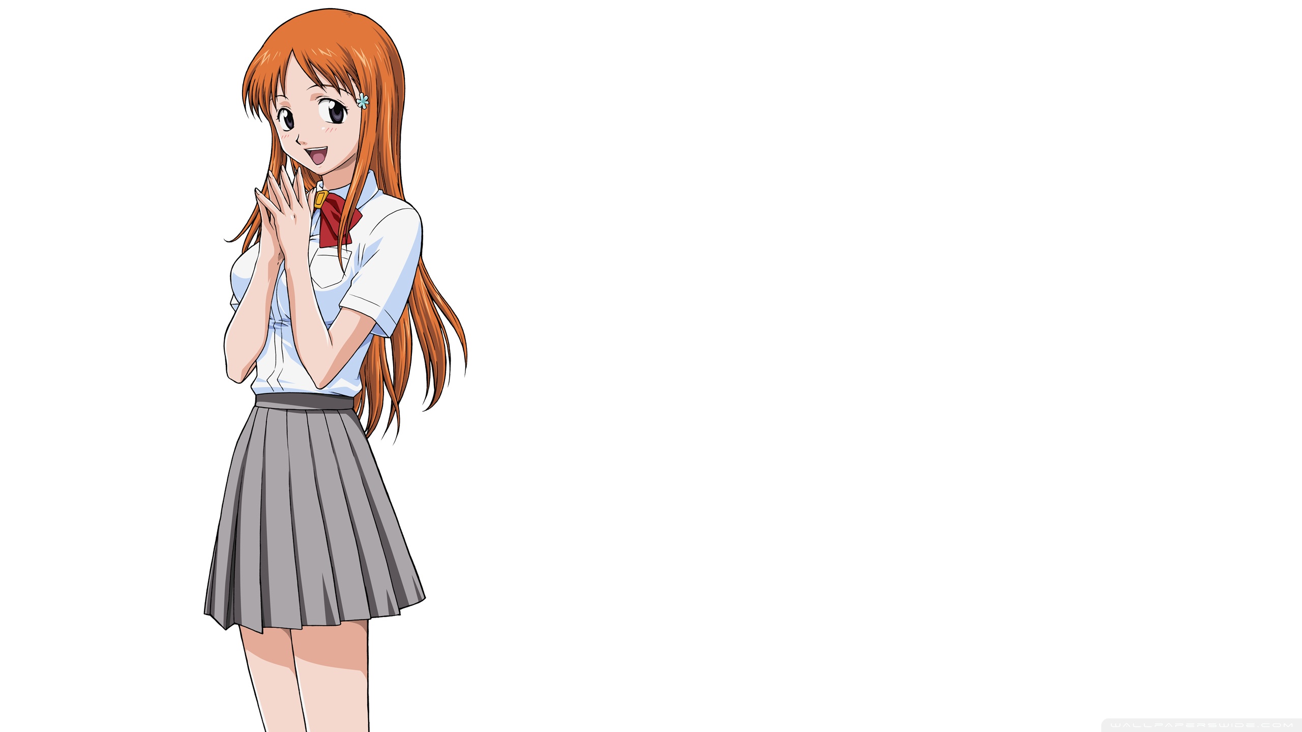 Anime Girl With Orange Hair Ultra HD Desktop Background Wallpaper for 4K UHD TV, Tablet