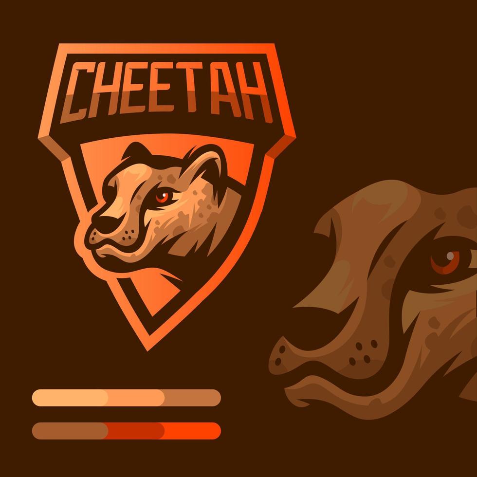 Cheetah E Sports Mascot Logo